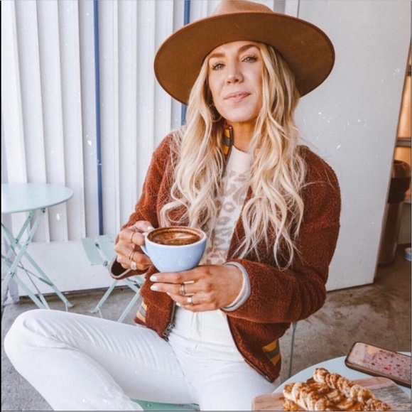 MADEWELL Sherpa Varsity Fleece Bomber Jacket XS - Picture 2 of 10